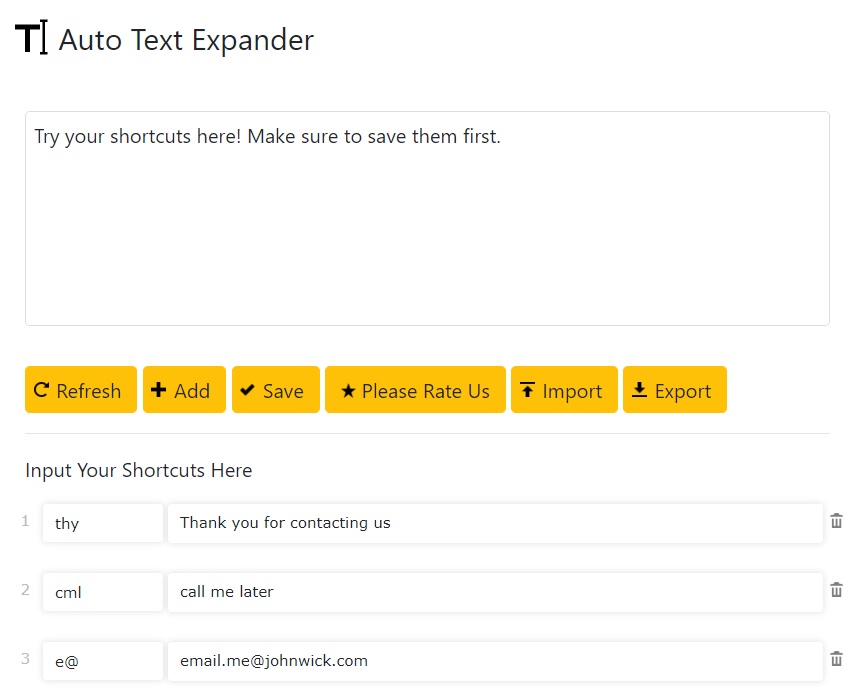 Auto Text Expander