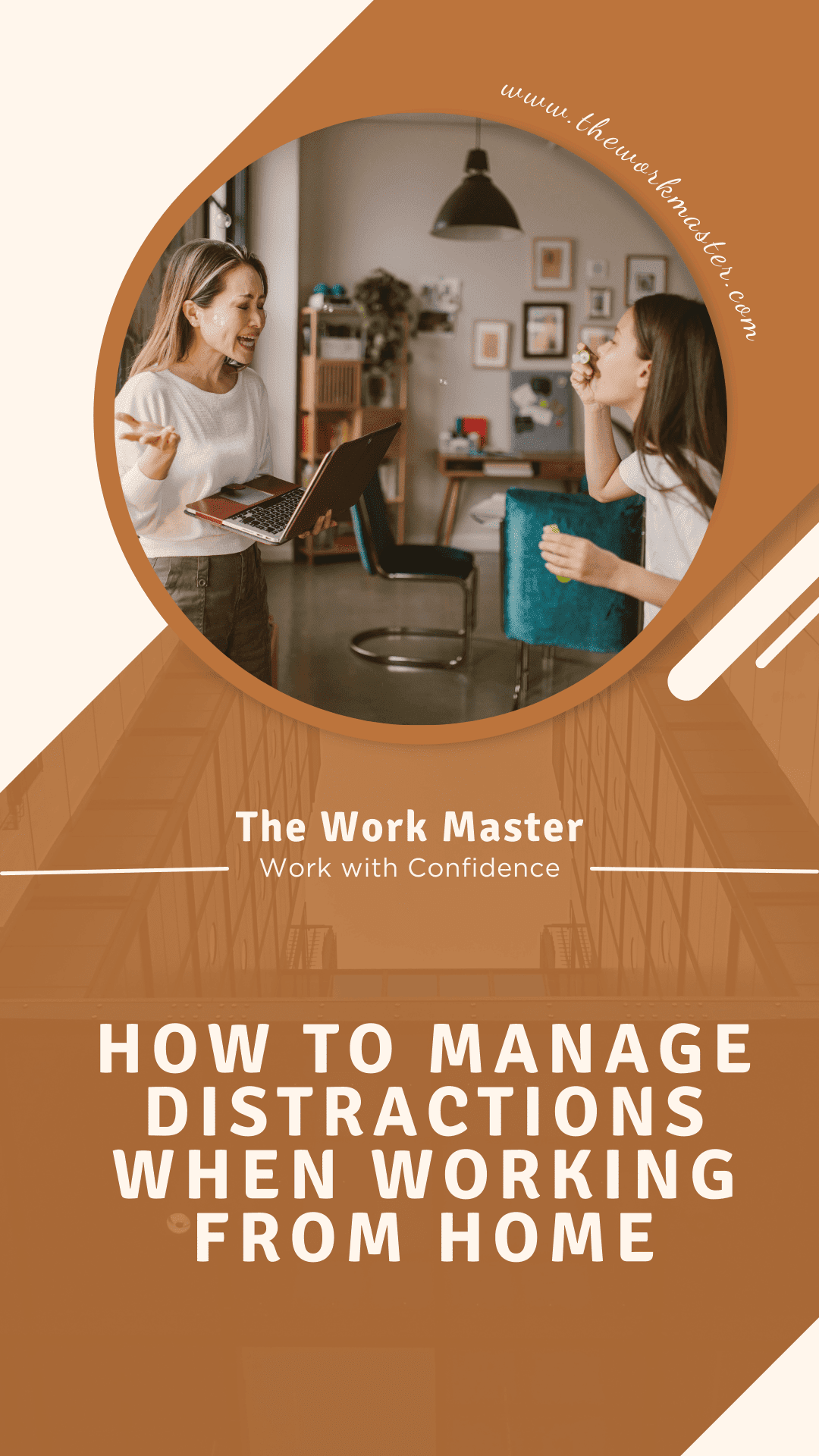 a pin about managing distractions while working remotely