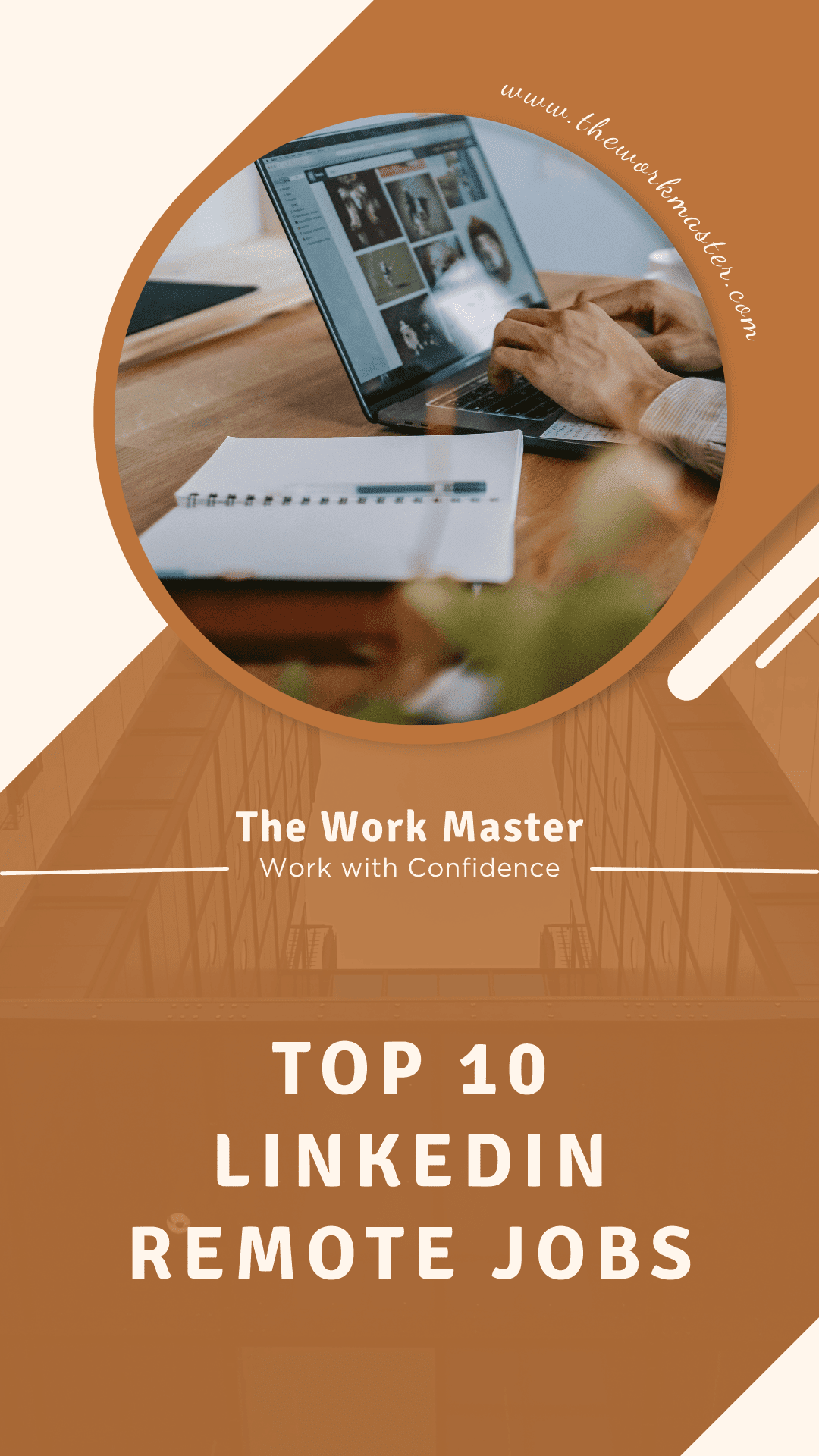 a pin about finding remote jobs on LinkedIn