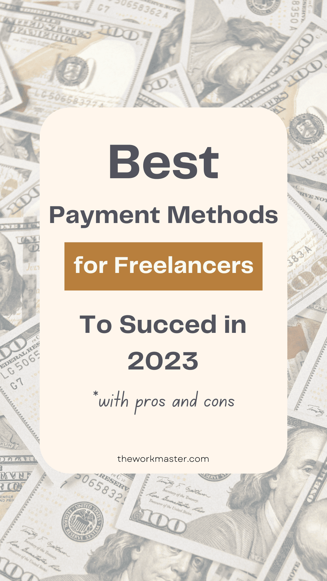 scattered money representing payment processors for remote workers to manage their money