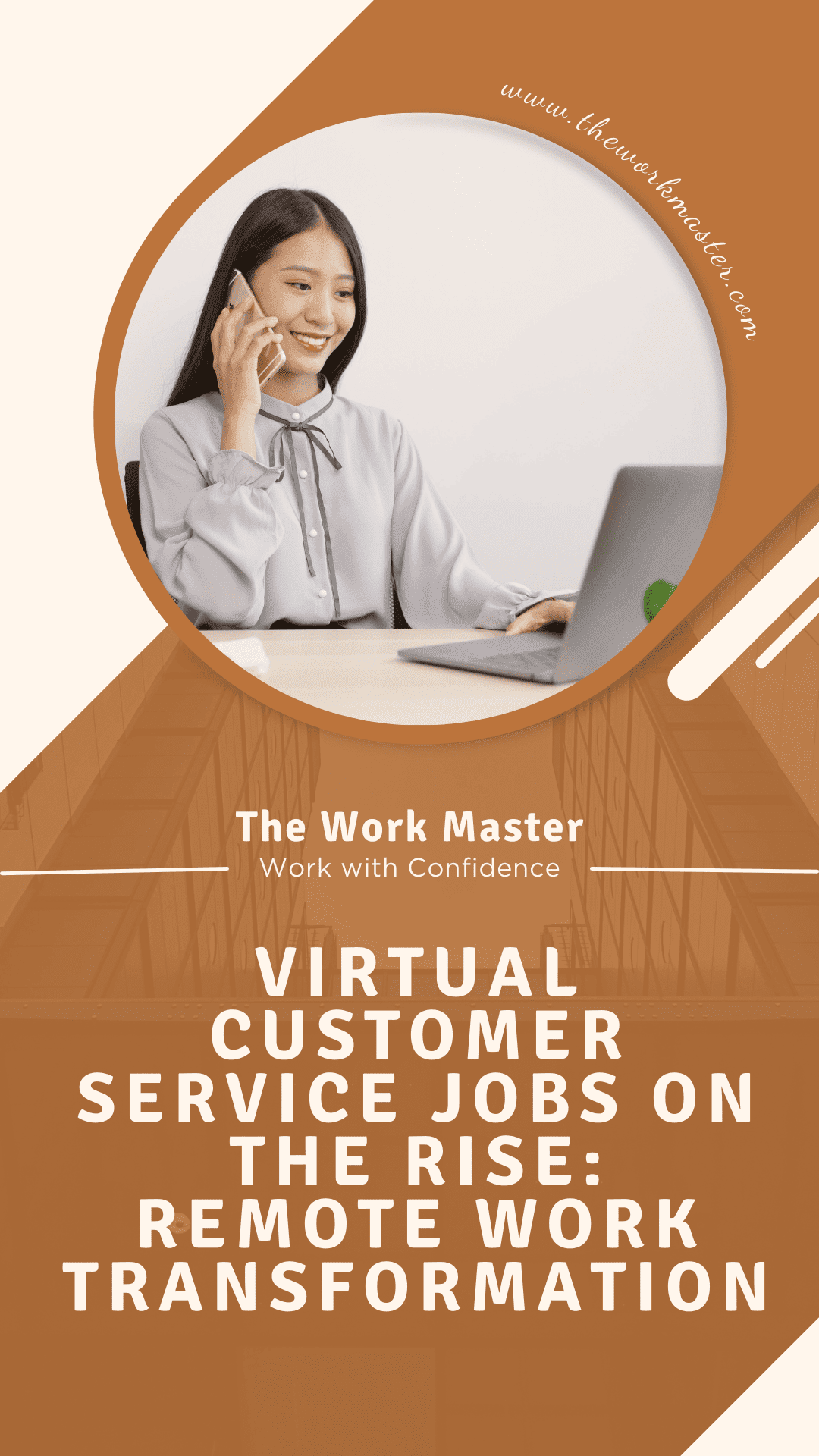 a pin about virtual work from home customer service jobs