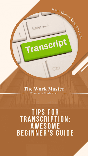 a pin about tips for transcription for beginners